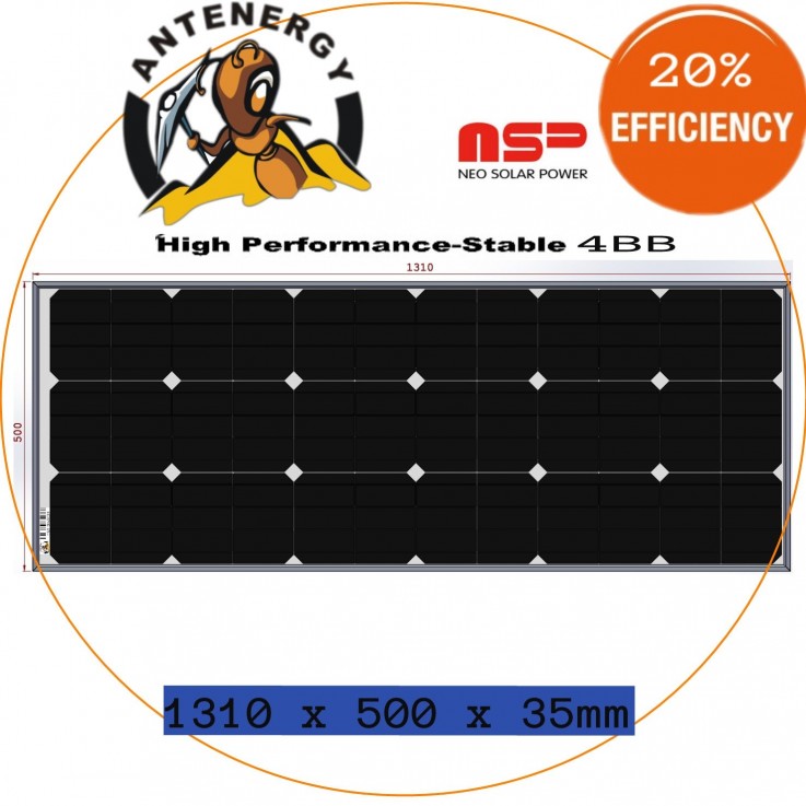 NEO SOLAR POWER Mono 4 12V 130W Solar Pa