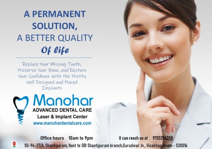 fractured teeth correction doctor in vizag |Manohar dental care 
