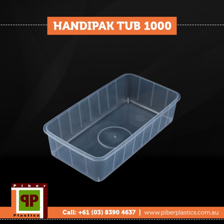 Store Food in Premium grade and BFA-free Plastic Tubs