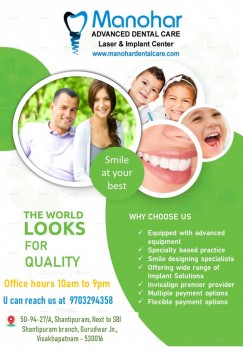 Dental doctors in vizag |Manohar dental care 