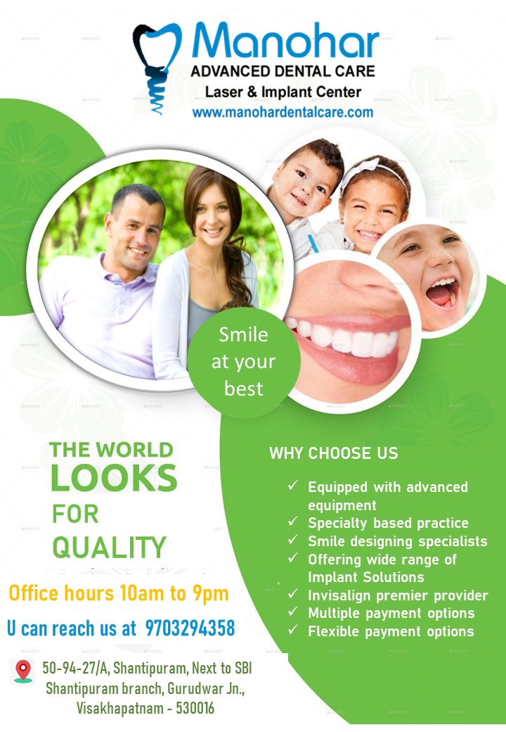 Dental doctors in vizag |Manohar dental care 