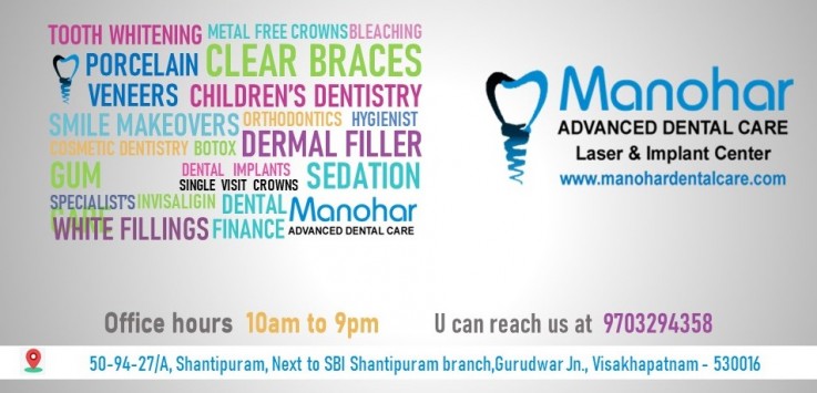 teeth whitening doctor in vizag |Manohar dental care 