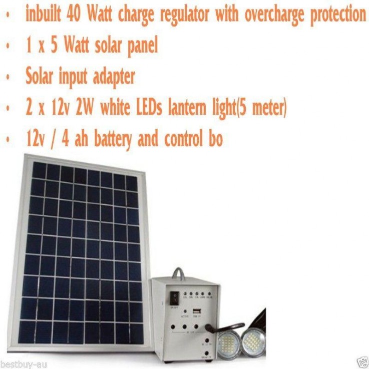 SOLAR POWERERED & AGM Battery & LED LIGH
