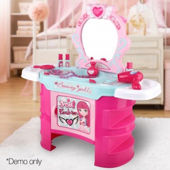 Keezi Kids Makeup Desk Play Set – Pink
