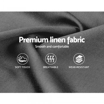 Artiss Pier Bed Frame Fabric – Grey King