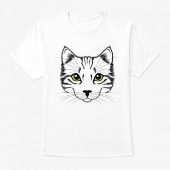 Cat Face T-shirt | Great gift idea for c