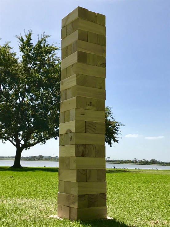 54 Piece Giant Jenjo Outdoor Wood Block 