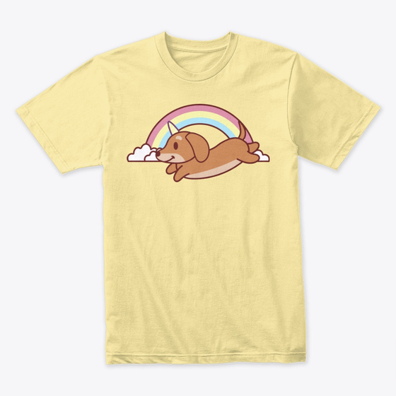 Rainbow Unicorn Dog T-shirt