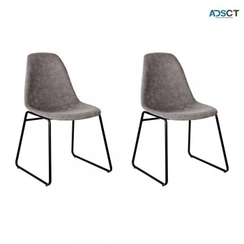 Artiss Set Of 2 PU Leather Dining Chairs