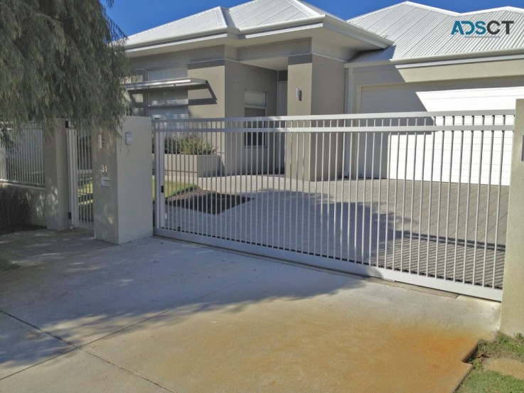 Modern Aluminium Slat Gates In Perth