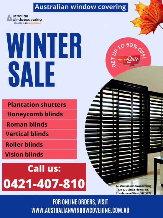 Special winter offer honeycomb blinds