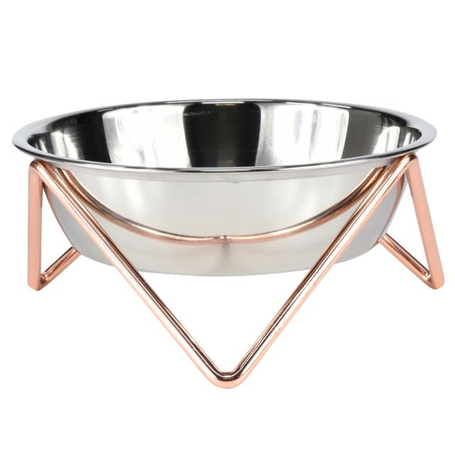 Copper Wire Cat Bowl