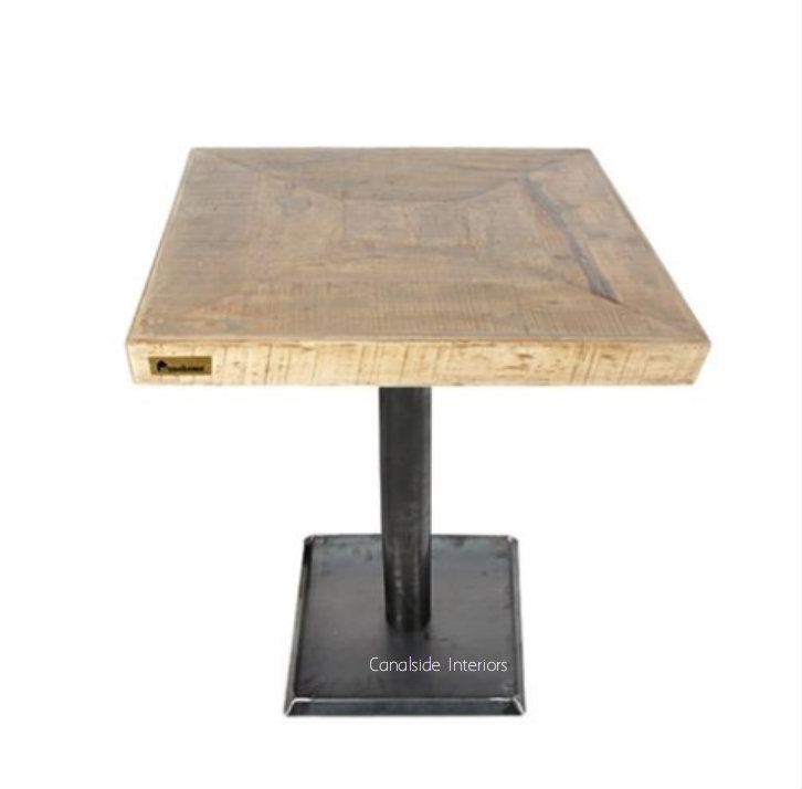 Emerson Rustic Cafe Table Top & Base