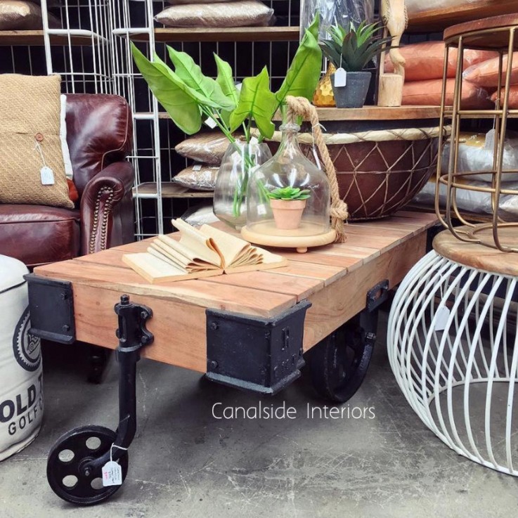 Cartage Industrial Coffee Table on Casto
