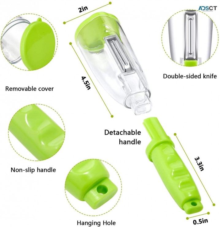 Peeler with container storage
