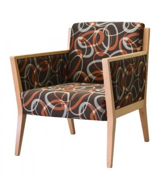 CINQUANTA UPHOLSTERED BACK ARM CHAIR