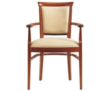 ROSA UPHOLSTERED BACK ARM CHAIR