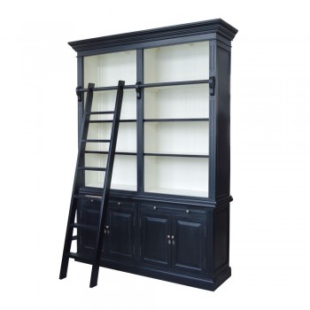 FRENCH LIBRARY TWO-BAY BOOKCASE