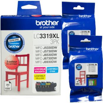 Buy Brother LC-3319XL3PK High Yield Colo