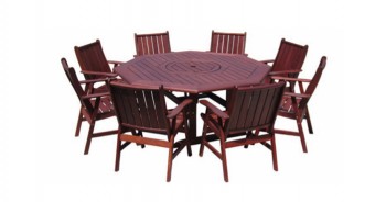 octagonal Table with Lazy Susan