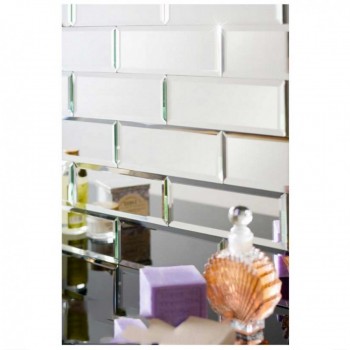 BOX OF 22 Mirrored Wall Tiles Bevel