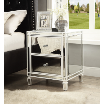 OXFORD Mirror Bedside Table