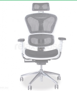 VYTAS BLACK/WHITE OFFICE CHAIR WITH HEAD