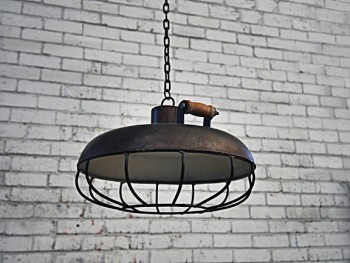 Industrial Caged Pendant Light