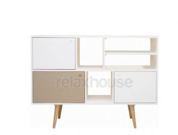 LACHLAN TALL SIDEBOARD IN NATURAL AND WH
