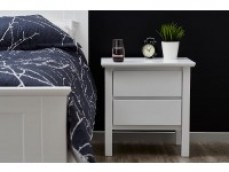 White Bedside Tables - Timber frame Full