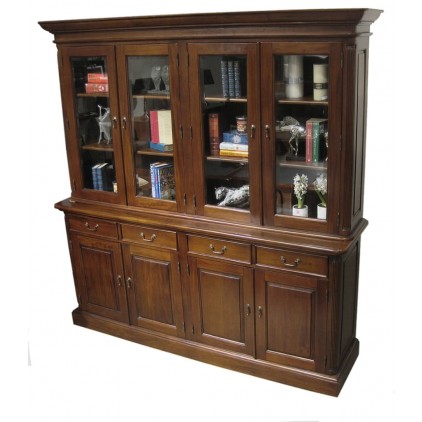 EVERINGHAM FOUR DOOR BOOKCASE (LIGHT TEA