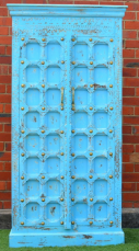 Shabby Chic Bright Blue Antique Door 