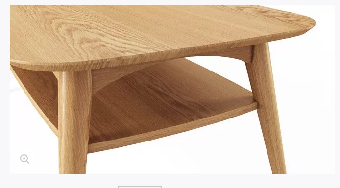 Mia Coffee Table with Shelf