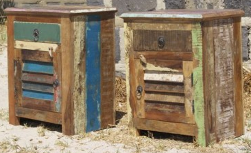 RECLAIMED TIMBER BEDSIDE TABLES