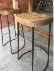 BLACK IRON BAR STOOLS