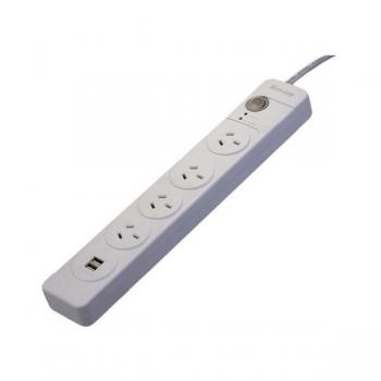 HUNTKEY 4 Outlet Powerboard Dual USB