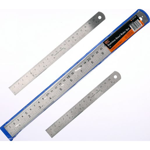 GV Tools Stainless Steel Ruler Set 3pc