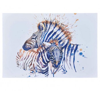 Blue Zebras Wall Art