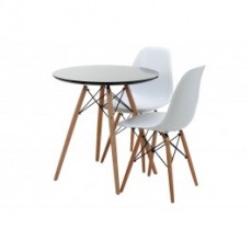 Replica Eames Round Wood Leg Table - 70 