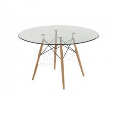 Replica Charles Eames Glass Dining Table