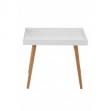 Replica Square Tray Table with Timber Le