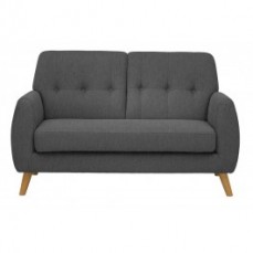 Grey Linen Sixties Sofa