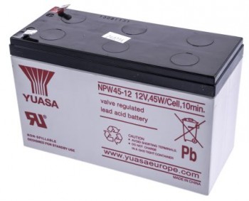 Yuasa NPW45-12 12V Lead Acid Battery, 8.