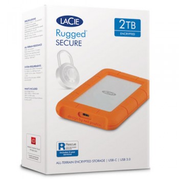 LACIE RUGGED SECURE 2TB 2.5IN USB-C THB 