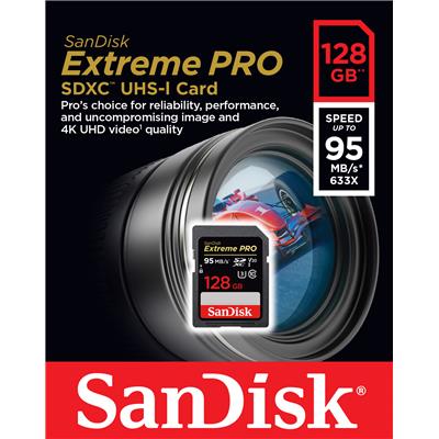 SanDisk Extreme Pro 128GB SDXC Memory Ca