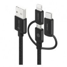 Alogic 3-in-1 Charge & Sync Cable - Micr