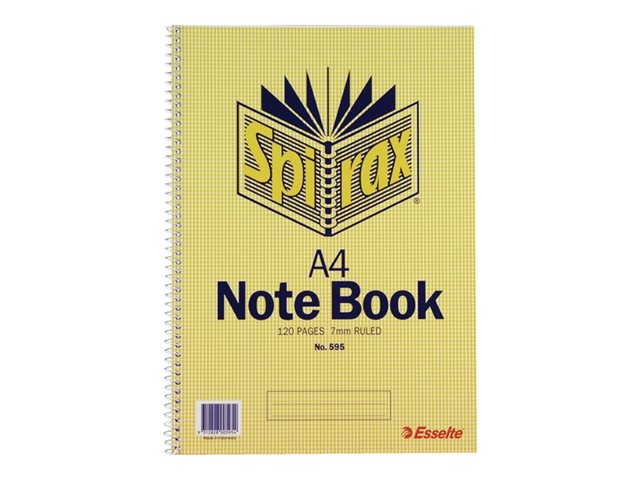 Spirax 595 Notebook A4 Side Opening 120 