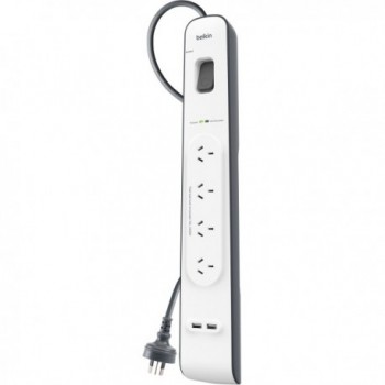 BELKIN 4 Outlet with 2M Cord with 2 USB 