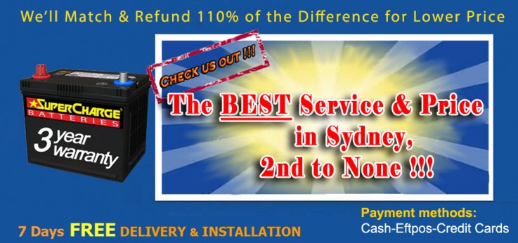 Sydney CAR BATTERY Mobile Replacement Service.