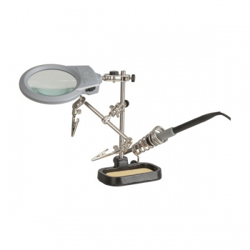 DURATECH PCB holder with LED Magnifier a